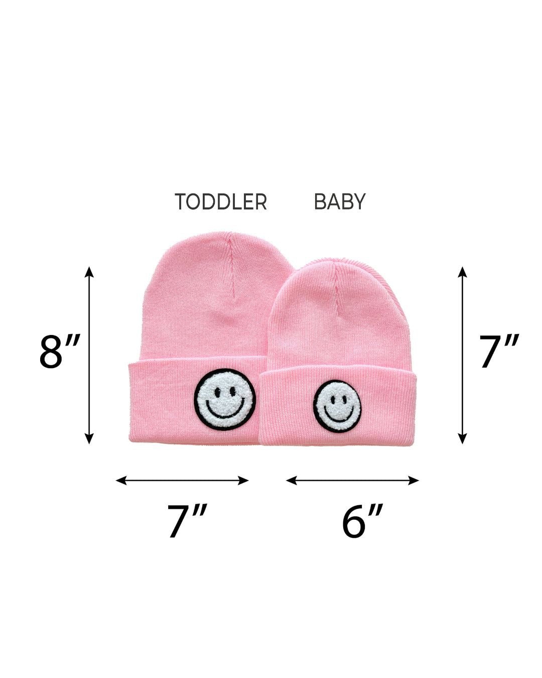 Pink Smiley Beanie