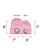 Pink Smiley Beanie