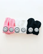 Pink Smiley Beanie