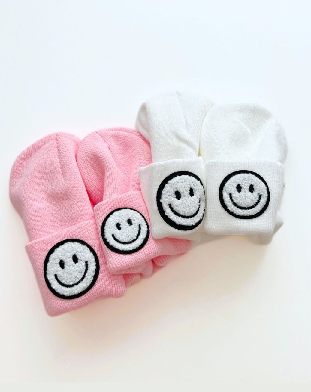 Pink Smiley Beanie
