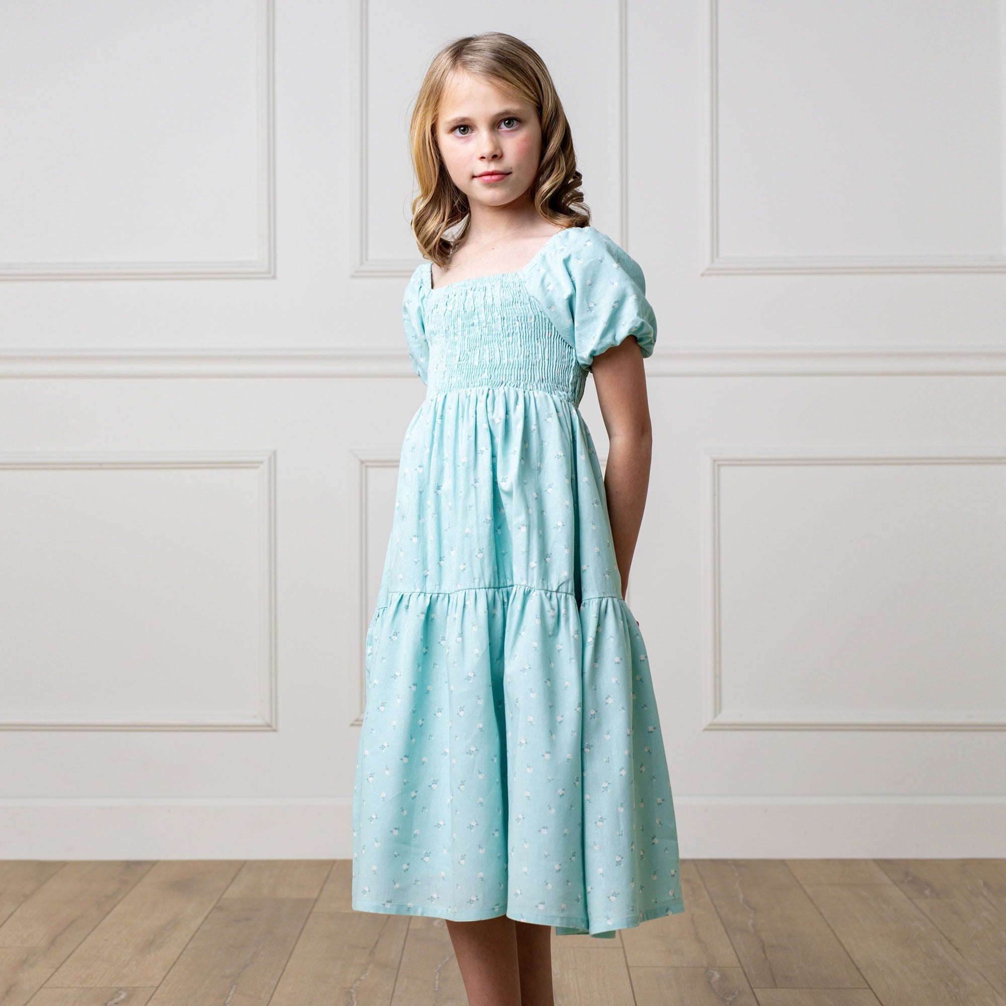 Smocked Bubble Sleeve Dress - Blissfully Lavender BoutiqueHope & Henry