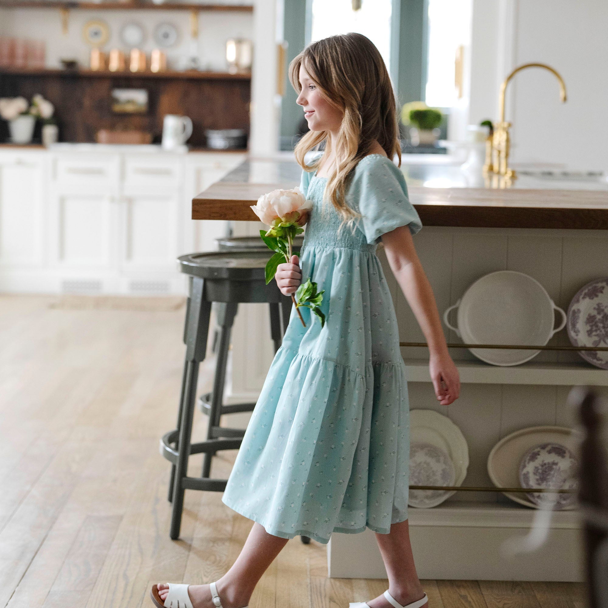 Smocked Bubble Sleeve Dress - Blissfully Lavender BoutiqueHope & Henry