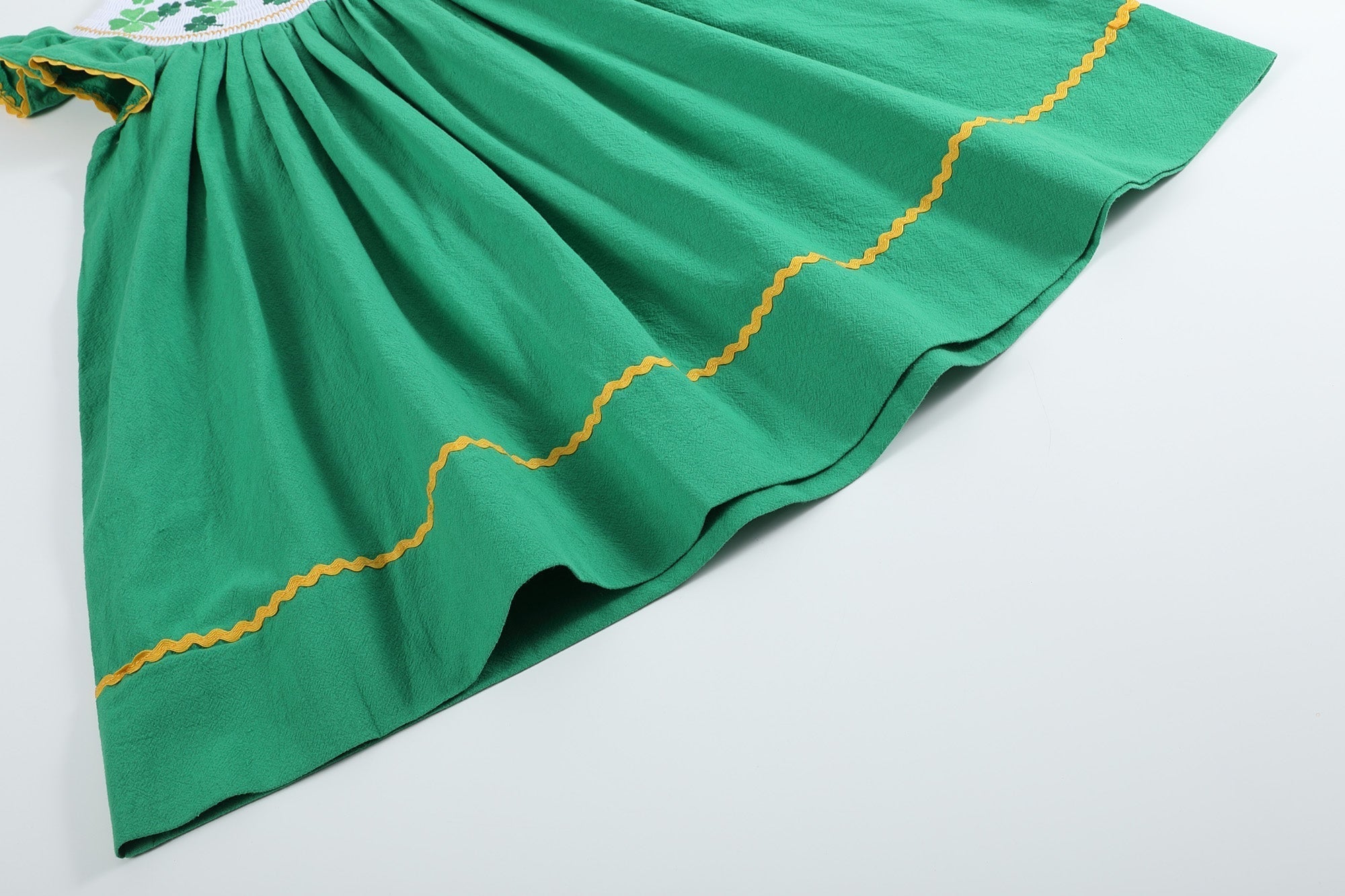 Shop St. Patrick's Day Shamrock Bishop Dress | Festive & Stylish 6Y Shop St. Patrick's Day Shamrock Bishop Dress | Festive & Stylish 6Y