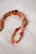 St. Teresa of Avila Rosary – Fiery Matte Stone & Gold