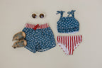 Stars and Stripes Bikini Set - Blissfully Lavender BoutiqueMebie Baby