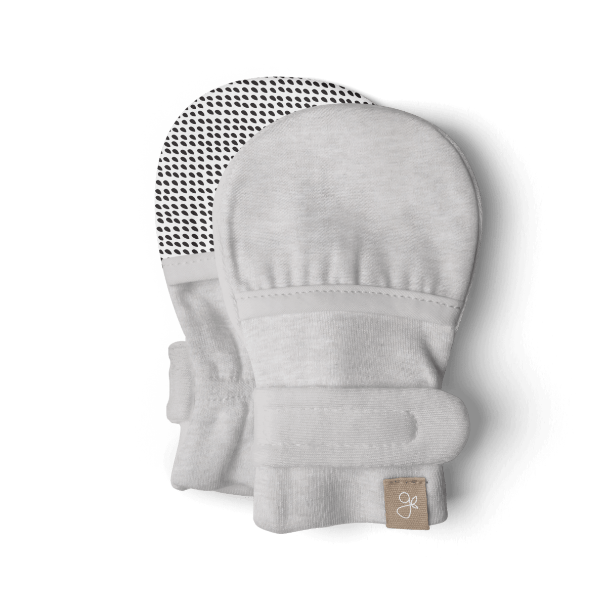Stay-On Baby Mittens – Storm Gray + Gridlock (2-Pack)