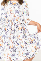 Stay Spooky Pocket Twirl Dress - Blissfully Lavender BoutiqueMila & Rose ®