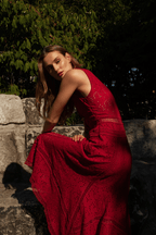 Stefania Ruby Dress - Blissfully Lavender BoutiqueGuadalupe Design