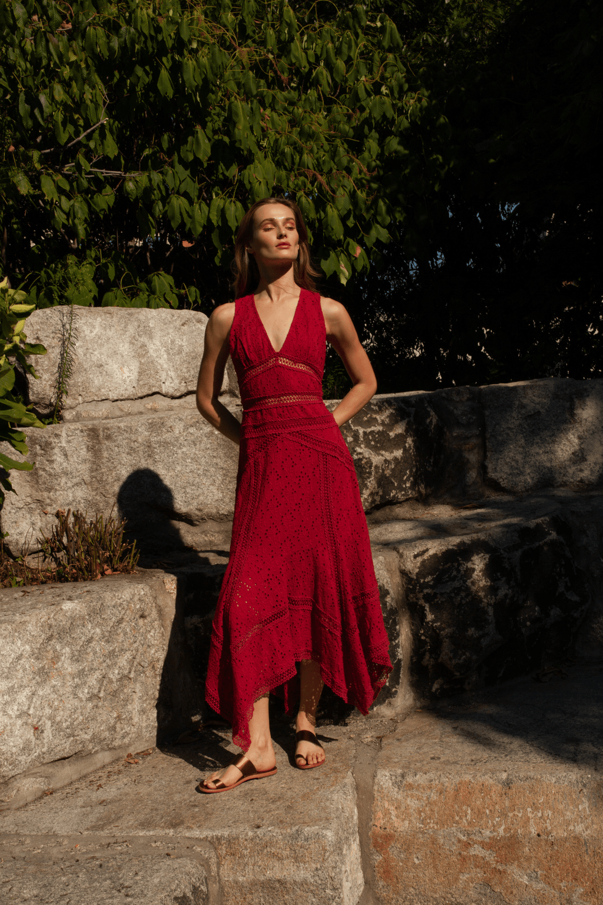 Stefania Ruby Dress - Blissfully Lavender BoutiqueGuadalupe Design