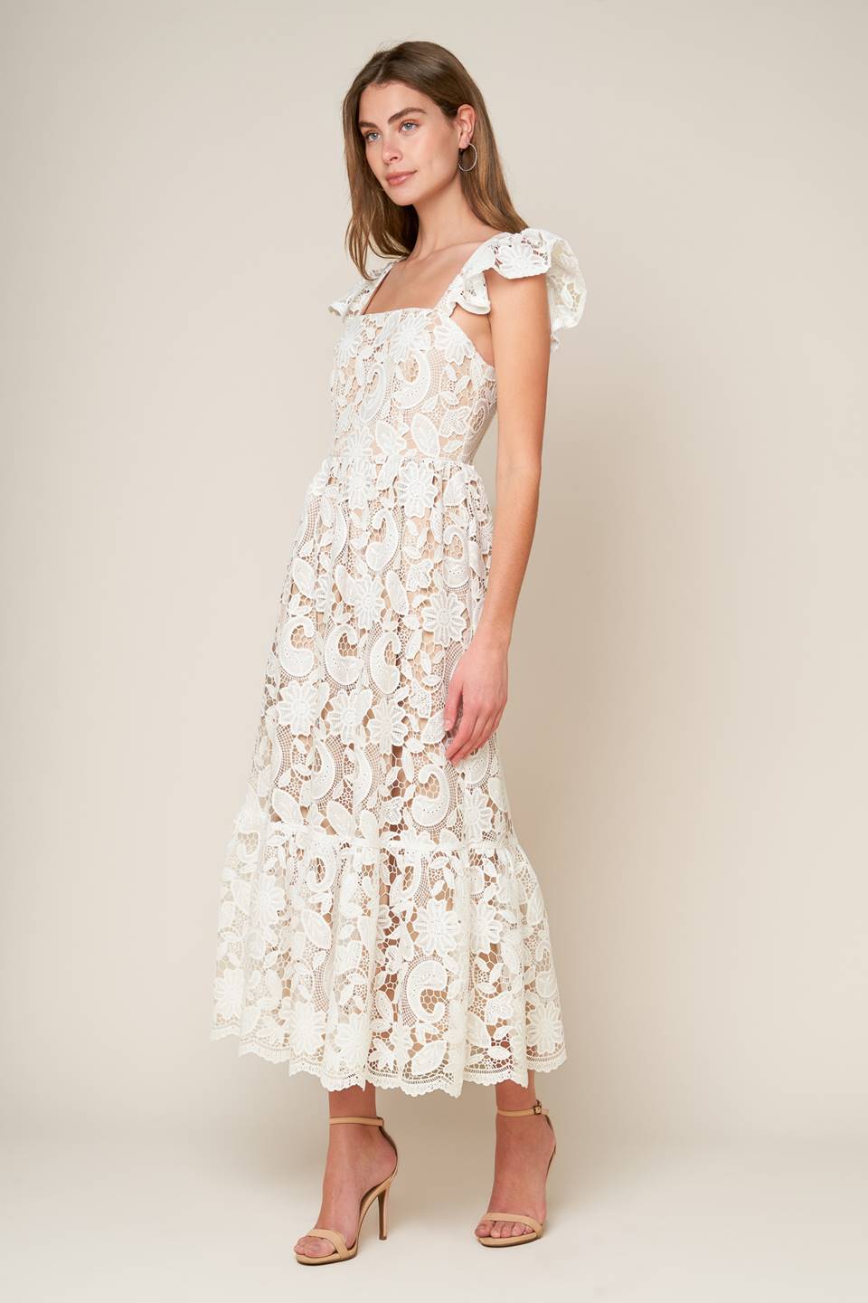 Still Thinking Lace Women’s Midi Dress - Blissfully Lavender BoutiqueFlying Tomato