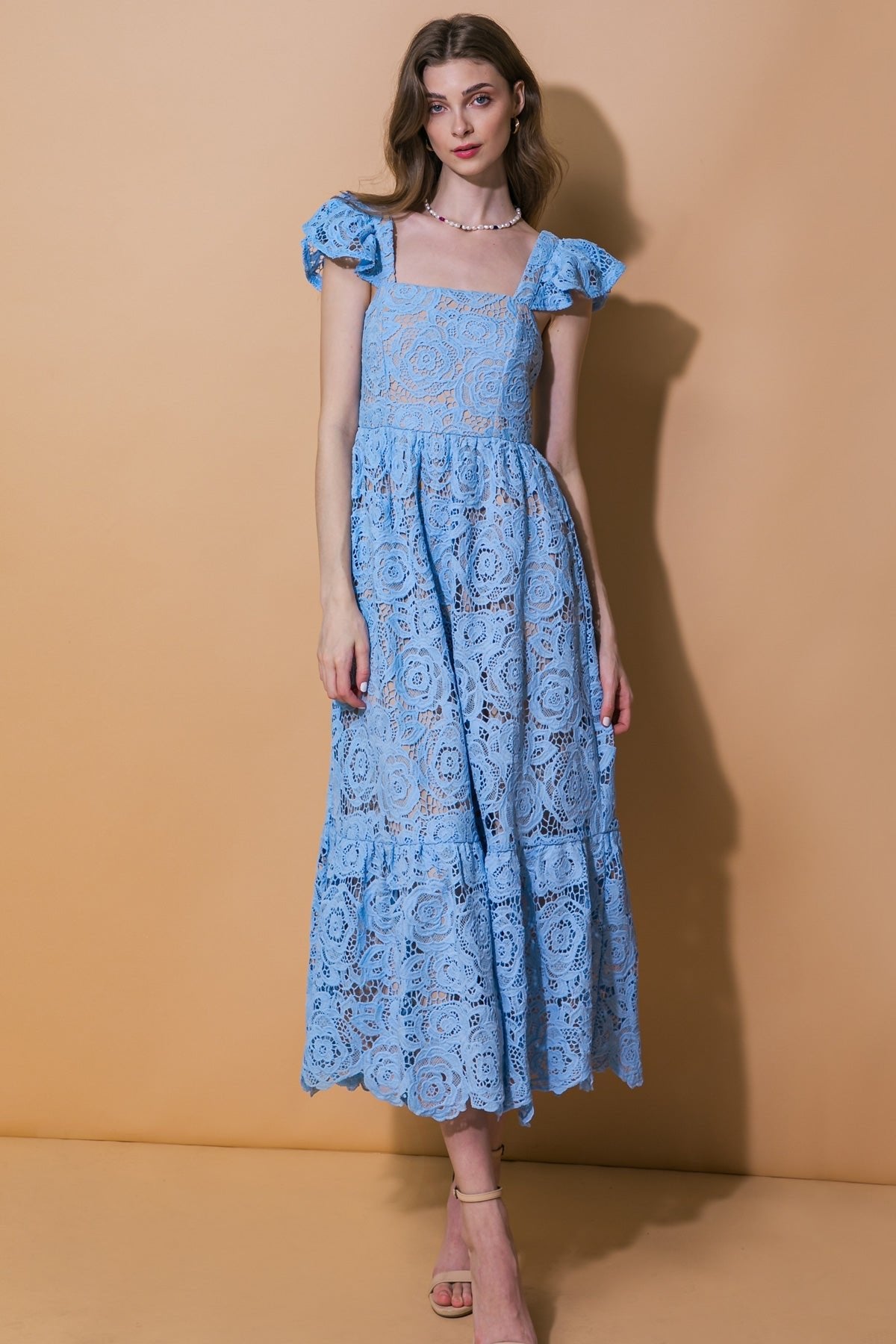 Still Thinking Lace Women’s Midi Dress - Blissfully Lavender BoutiqueFlying Tomato