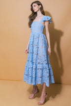 Still Thinking Lace Women’s Midi Dress - Blissfully Lavender BoutiqueFlying Tomato