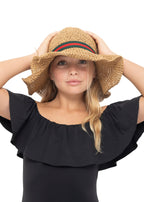 Stripe Straw Hat