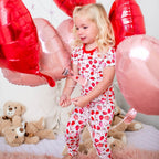 Strawberry Fields Short Sleeve Pajama - Blissfully Lavender BoutiqueBestaroo