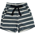 Stripe Linen Cotton Shorts - Blissfully Lavender BoutiqueMebie Baby