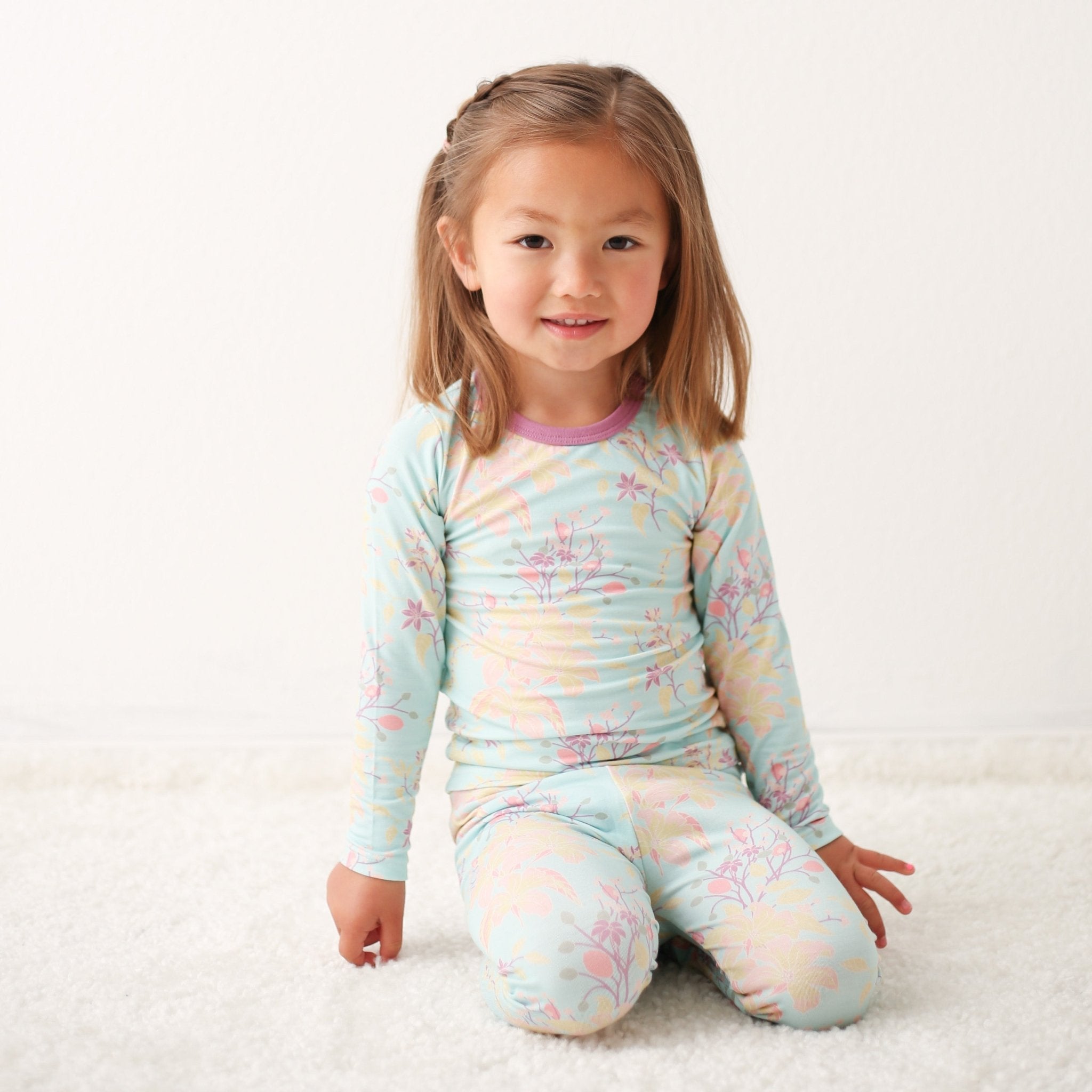 Summer Florals Aqua Pajama - Blissfully Lavender BoutiqueBestaroo