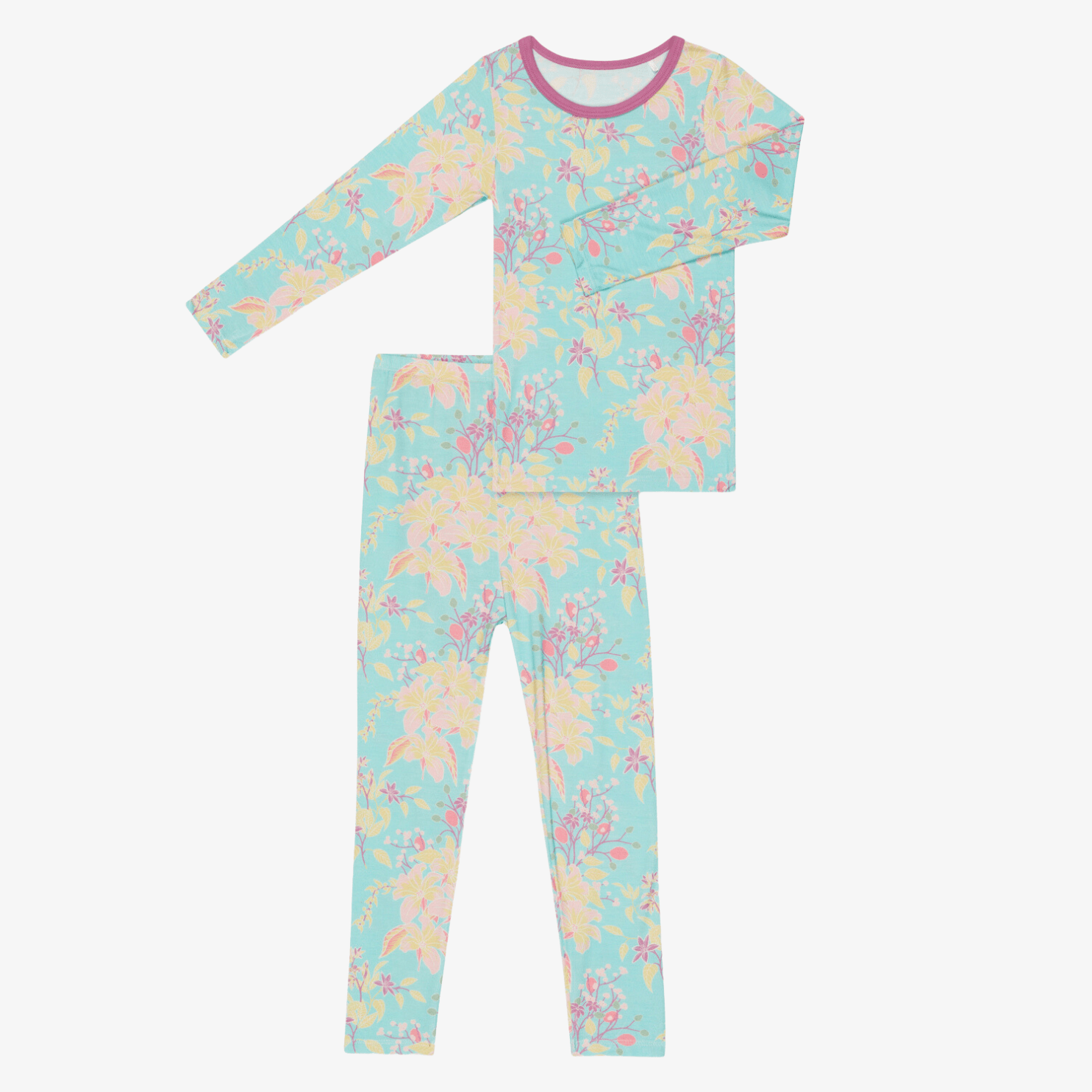 Summer Florals Aqua Pajama - Blissfully Lavender BoutiqueBestaroo