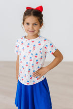 Summer Sweets Ruffle Pocket Tee - Blissfully Lavender BoutiqueMila & Rose ®