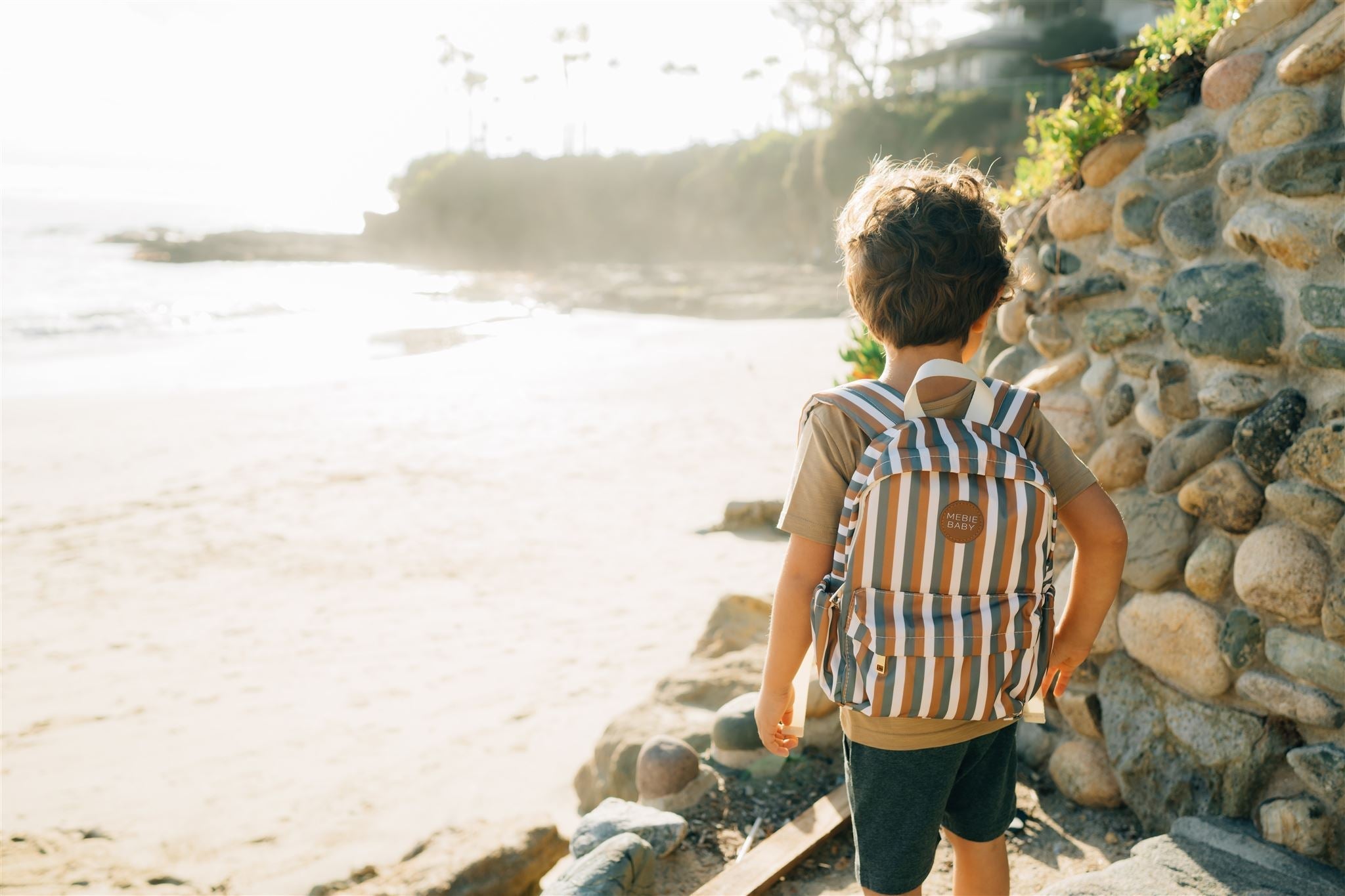 Sunset Stripes Mini Backpack - Blissfully Lavender BoutiqueMebie Baby