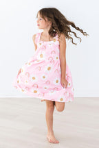 Sunshine Ruffle Cross Back Dress - Blissfully Lavender BoutiqueMila & Rose ®