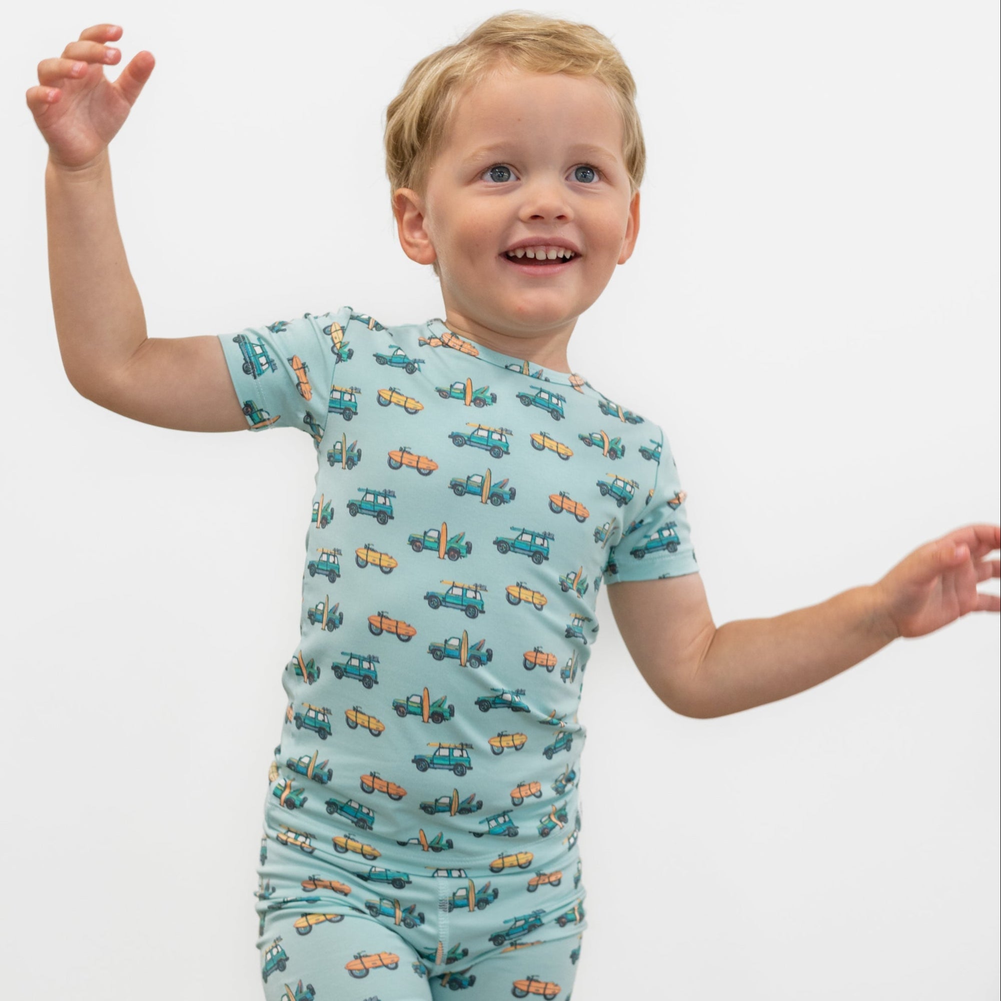 Surfing Beach Summer Pajama Set - Blissfully Lavender BoutiqueSweet Bamboo