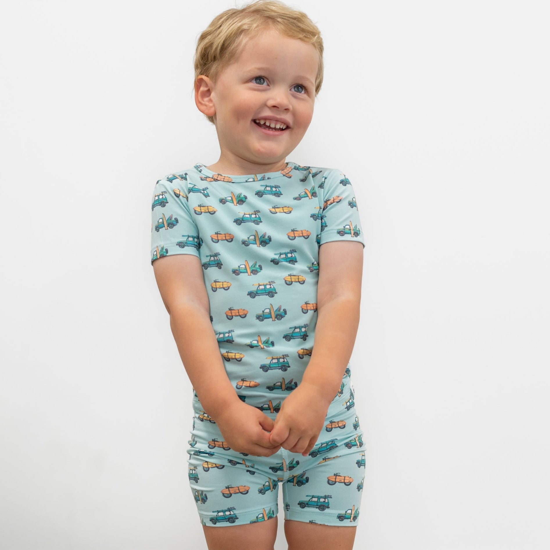Surfing Beach Summer Pajama Set - Blissfully Lavender BoutiqueSweet Bamboo