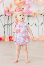 Sweet Springtime Ruffle Cross Back Romper - Blissfully Lavender BoutiqueMila & Rose ®