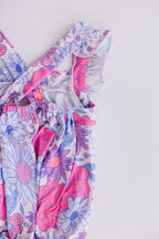Sweet Springtime Ruffle Cross Back Romper - Blissfully Lavender BoutiqueMila & Rose ®