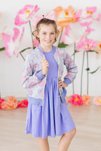 Sweet Springtime Shimmer Jacket - Blissfully Lavender BoutiqueMila & Rose ®