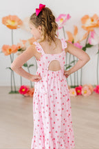 Sweet Strawberries Ruffle Maxi Dress - Blissfully Lavender BoutiqueMila & Rose ®