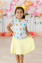 Sweet Treat Short Sleeve Ruffle Tee - Blissfully Lavender BoutiqueMila & Rose ®
