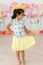 Sweet Treat Short Sleeve Ruffle Tee - Blissfully Lavender BoutiqueMila & Rose ®