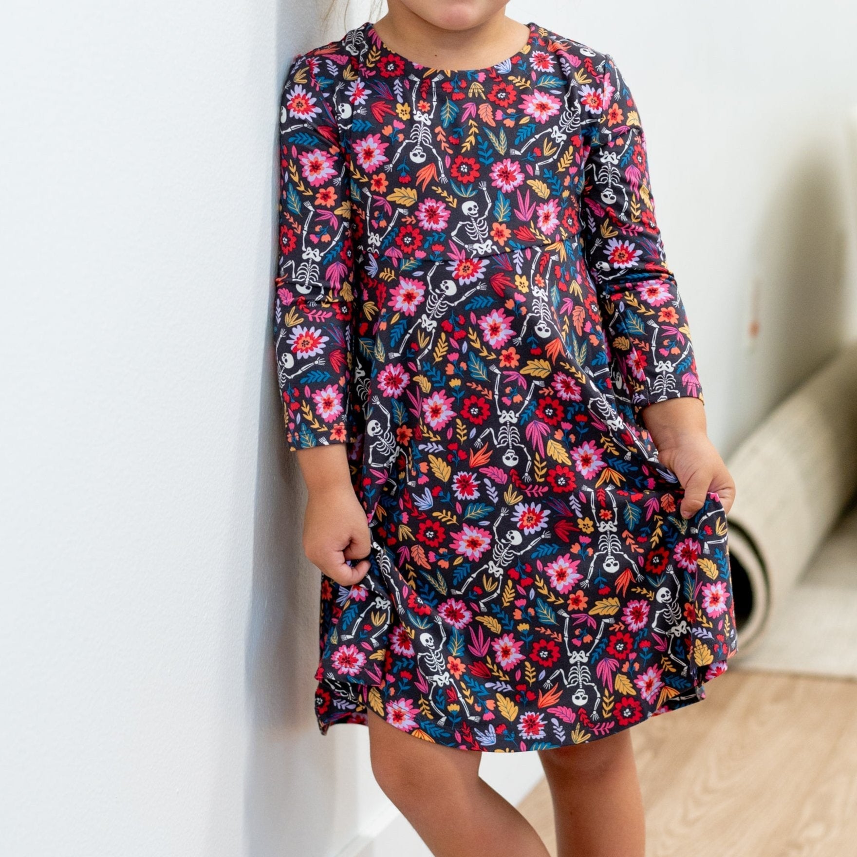 Day of The Dead Swirly Girl Dress