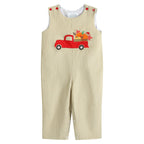 Tan Pumpkin Truck Overalls