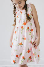 Tangerine Ruffle Cross Back Dress - Blissfully Lavender BoutiqueMila & Rose ®