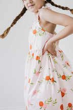 Tangerine Ruffle Cross Back Dress - Blissfully Lavender BoutiqueMila & Rose ®