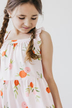 Tangerine Ruffle Cross Back Dress - Blissfully Lavender BoutiqueMila & Rose ®