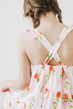 Tangerine Ruffle Cross Back Dress - Blissfully Lavender BoutiqueMila & Rose ®
