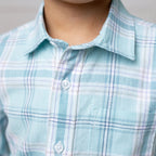 Tea Room Blue Plaid Linen Button - Down Shirt - Blissfully Lavender BoutiqueHope & Henry