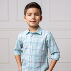 Tea Room Blue Plaid Linen Button - Down Shirt - Blissfully Lavender BoutiqueHope & Henry