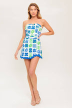 Tell Me Women’s Woven Romper - Blissfully Lavender BoutiqueFlying Tomato