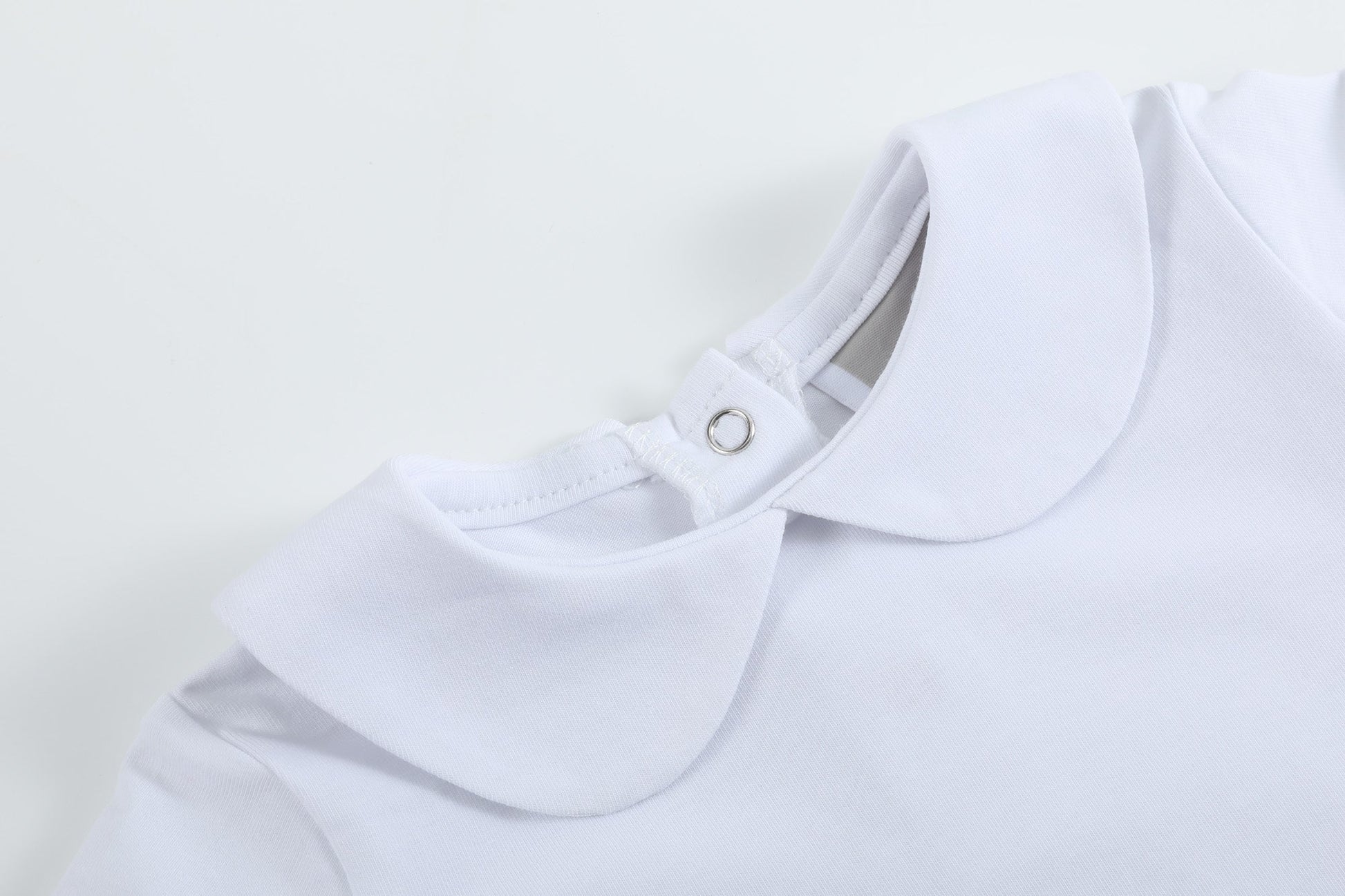 White Organic Cotton Short Sleeve Onesie