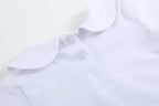 White Organic Cotton Short Sleeve Onesie