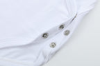 White Organic Cotton Short Sleeve Onesie