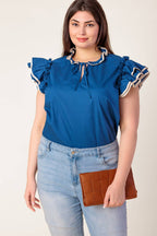 THE TIME IS RIGHT WOVEN TOP - Blissfully Lavender BoutiqueFlying Tomato