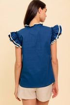 THE TIME IS RIGHT WOVEN TOP - Blissfully Lavender BoutiqueFlying Tomato