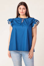 THE TIME IS RIGHT WOVEN TOP - Blissfully Lavender BoutiqueFlying Tomato