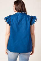 THE TIME IS RIGHT WOVEN TOP - Blissfully Lavender BoutiqueFlying Tomato