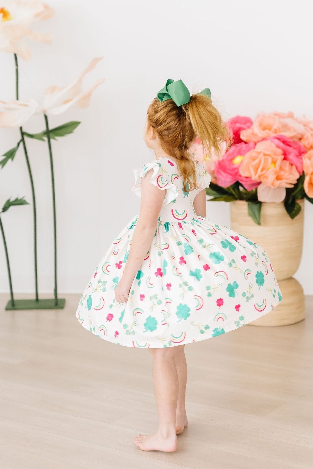 Top of the Mornin' Flutter Sleeve Twirl Dress - Blissfully Lavender BoutiqueMila & Rose ®