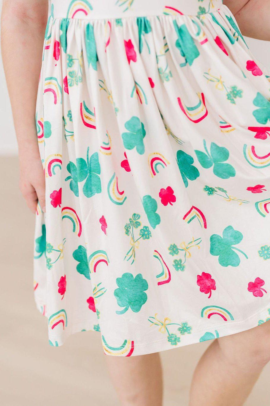 Top of the Mornin' Flutter Sleeve Twirl Dress - Blissfully Lavender BoutiqueMila & Rose ®